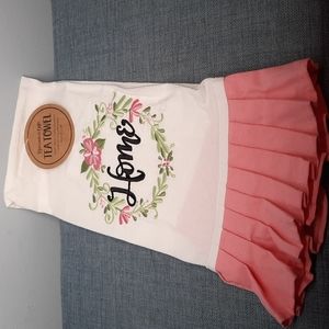 Kitchen Dish Towel Pretty Leaves Flowers Home Embroidered Cotton Tea Fingertip